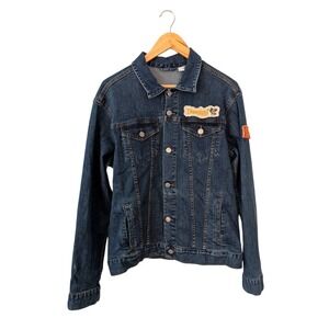 Womens Disney Parks Resort Mickey Mouse‎ Denim Jean Jacket 1955 Patch Medium